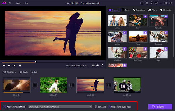 AnyMP4 Video Editor software Free Download