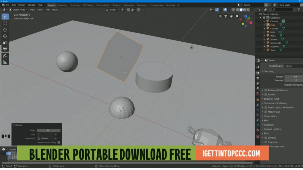 Blender Portable Download Free 